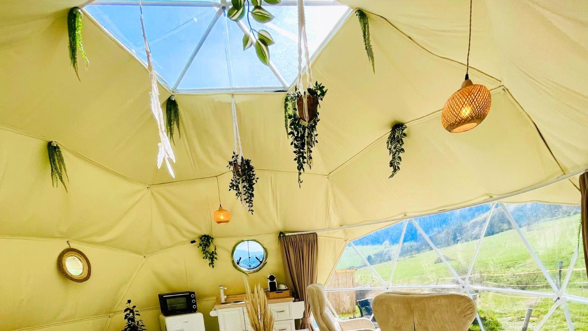 Glamping Hohe Wand - Zelt Mit Sternenfenster Und Whirlpool Hotel Maiersdorf Eksteriør billede